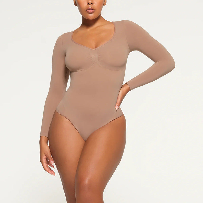 Longlseeve Thong Bodysuit