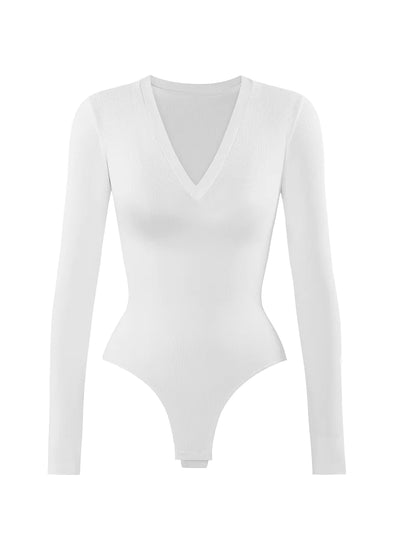 V-Neck Thong Body Suit