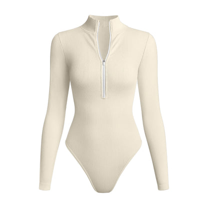 Long Sleeve Zip-Up Bodysuit